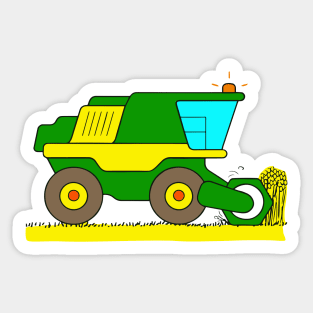 Combine Harvester Sticker